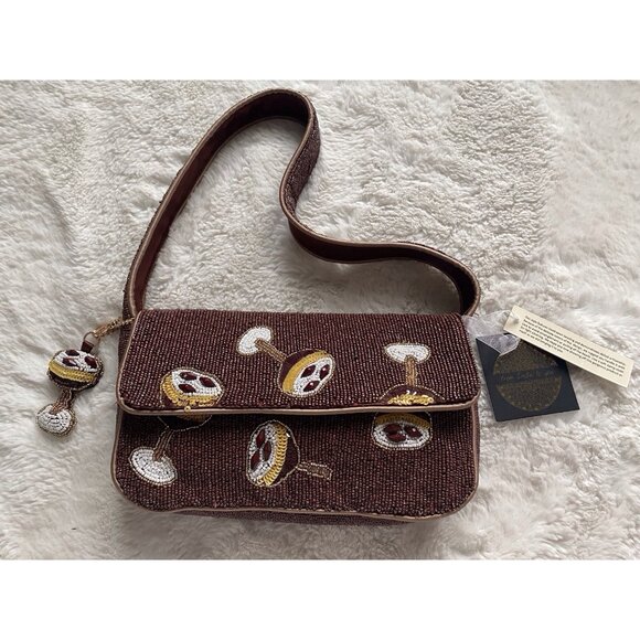 Espresso Martini Beaded Bag With Beaded Mini Charm Handcrafted In India Viral - Picture 1 of 16